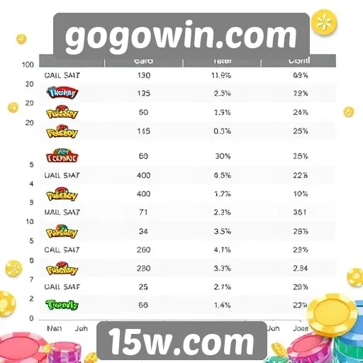 Avaliação dos gráficos dos jogos disponíveis em gogowin.com