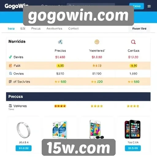 Comparação de preços entre Gogowin.com e concorrentes